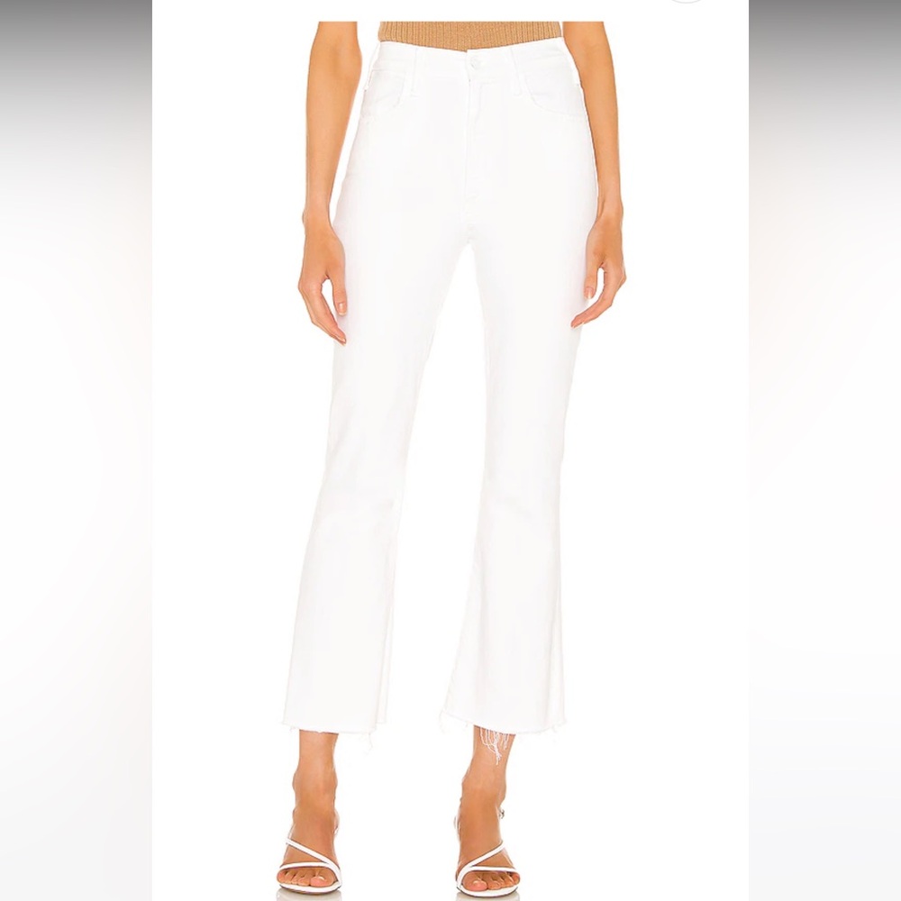 MOTHER Hustler White Denim Jeans